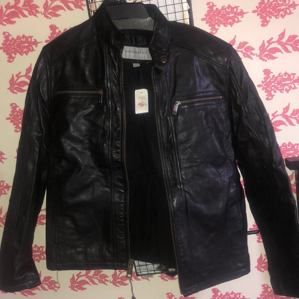 Brand new men’s leather coat